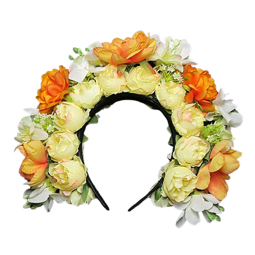 Lite Version Children Hairpin Flower Orange Yellow