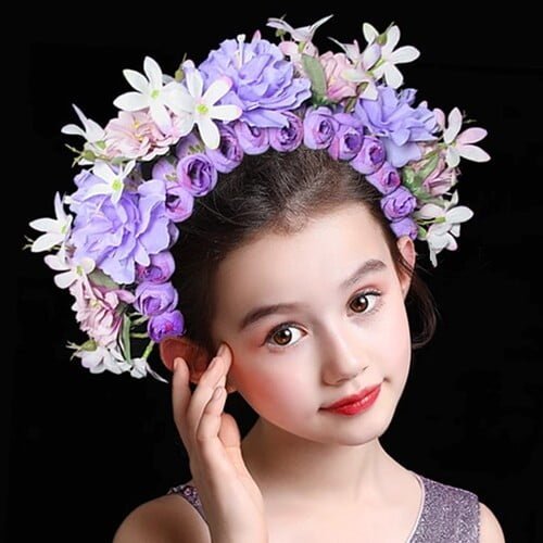 Lite Version Children Hairpin Flower Violet