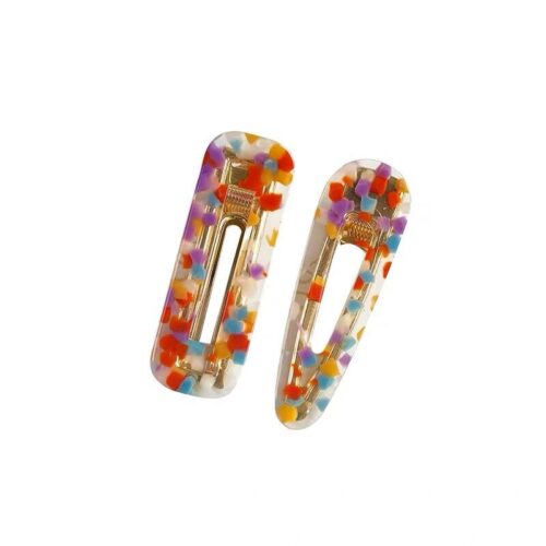 CUTOUT RECTANGLE VOLUME BARRETTE JELLYMain image 5