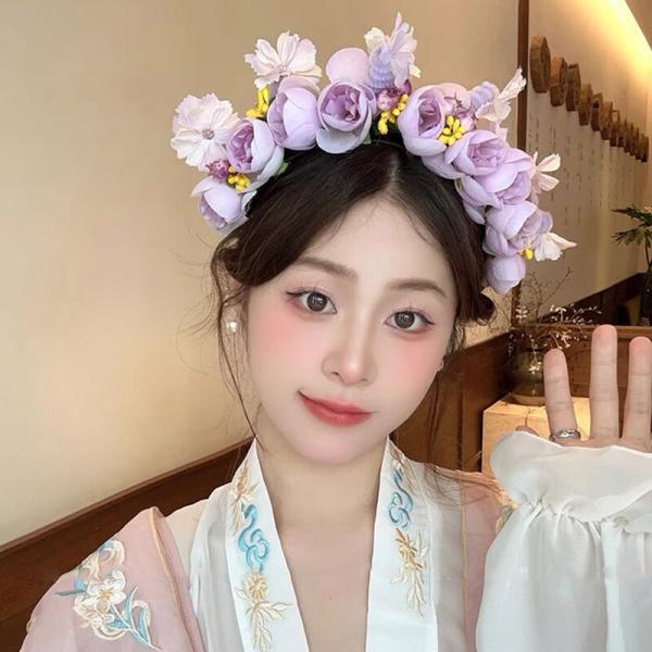 HAIR FLOWER PEACH BLOSSOM8