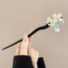 HAIR PIN STICKS WHITE JADE DOUBLE FLOWER1