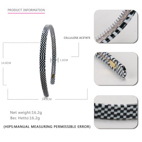 HOUNDSTOOTH THIN HEADBANDS Main image 0