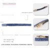 LONG AND SKINNY BARRETTE ACRYLIC GLITTERMain image 0