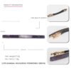 LONG AND SKINNY BARRETTE ACRYLIC GLITTERMain image 3