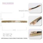 LONG AND SKINNY BARRETTE ACRYLIC GLITTERMain image 7