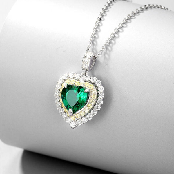 NECKLACES HEART SHAPED GREENMain image 2