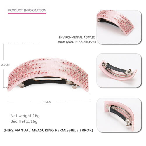 U TYPE VOLUME BARRETTE SET WITH DIAMONDSMain image 0 (1)