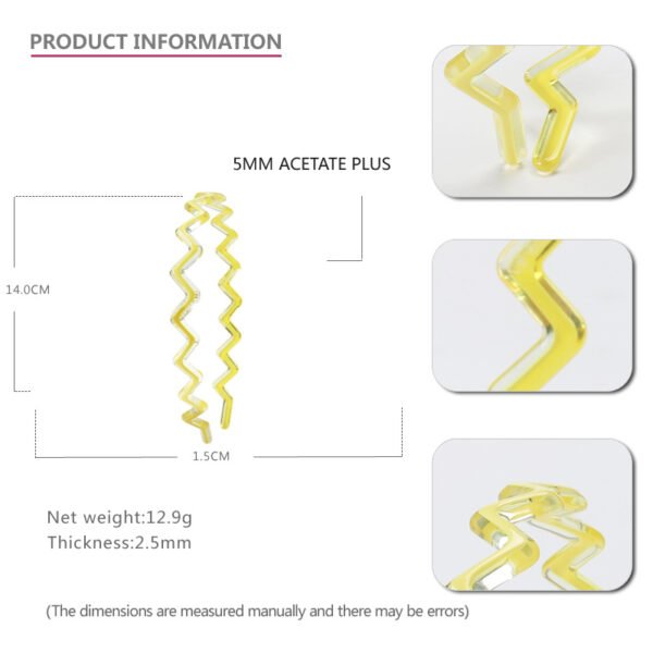 YELLOW LIGHTNING THIN HEADBANDSMain image 0