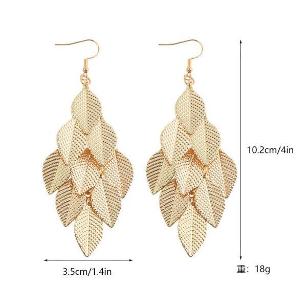 EARRINGS LONG LEAVES6